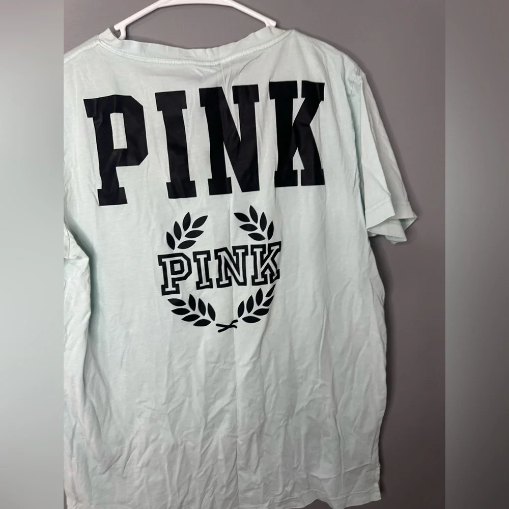 PINK Victoria's Secret Mint V-Neck Tee - Picture 11 of 12